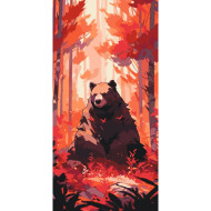 Картина по номерам "Медведь в лесу" 11550-AC 40x80 см