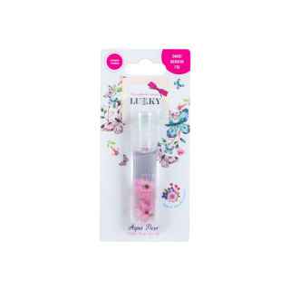 Дитяча олійка-блиск для губ Aqua Fleur T22004 з рожевими квітами