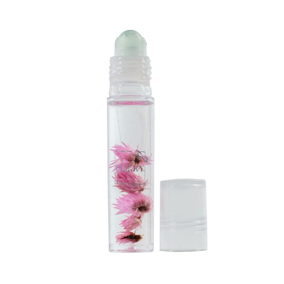 Дитяча олійка-блиск для губ Aqua Fleur T22004 з рожевими квітами - гурт(опт), дропшиппінг 