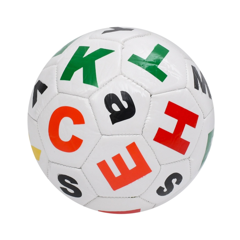 М'яч футбольний Alphabet MS 4833(White) розмір №2, 90 г, у пакеті - гурт(опт), дропшиппінг