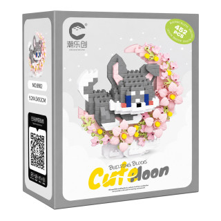 Детский конструктор Серый щенок 8982 серии "Cute Moon", 452 детали