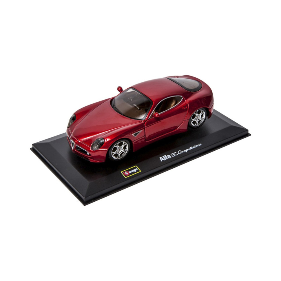 Детская автомодель ALFA 8C COMPETIZIONE Bburago 18-43004 красный металлик, 1:32 опт, дропшиппинг
