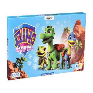 Настольная игра "Дино Патруль" 30645 игровое поле 4 фишки