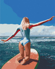 Картина по номерам Art Craft "Серфинг на Бали" 40х50 см 10261-AC