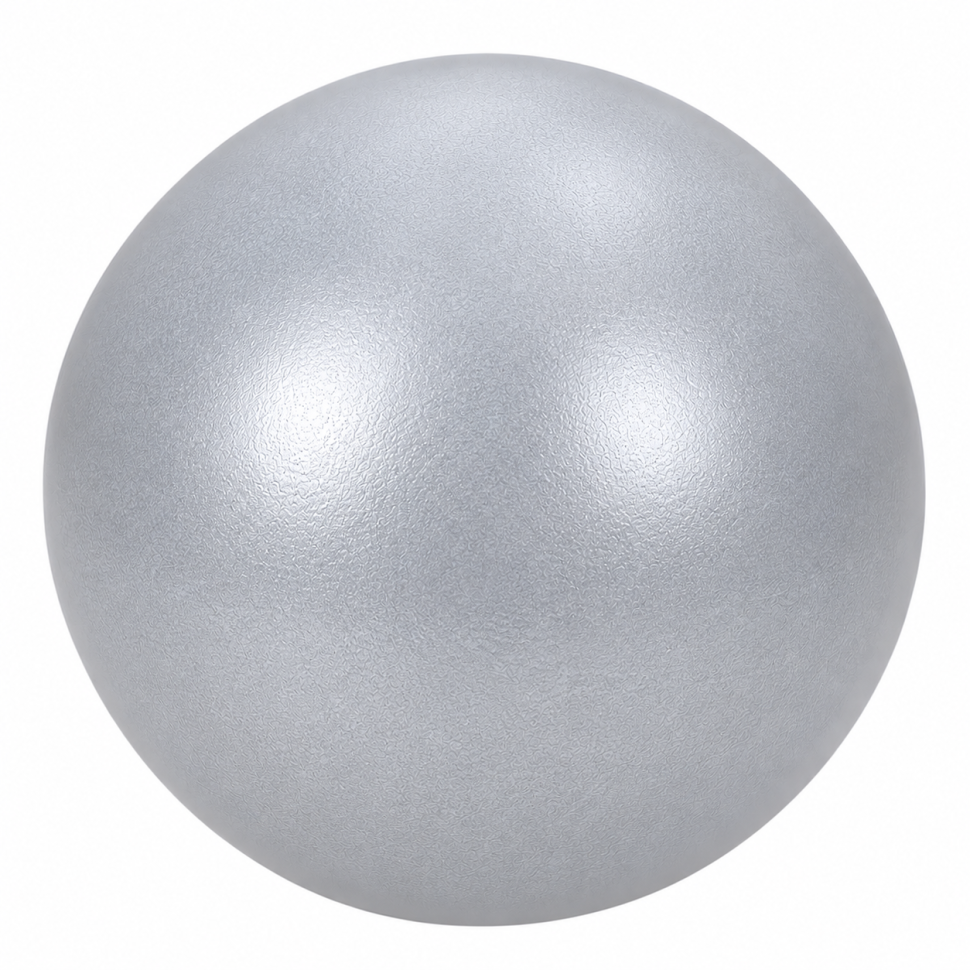 Мяч для фитнеса и пилатеса MS 4503(Silver) серебристый 22 см, 100 гр опт, дропшиппинг