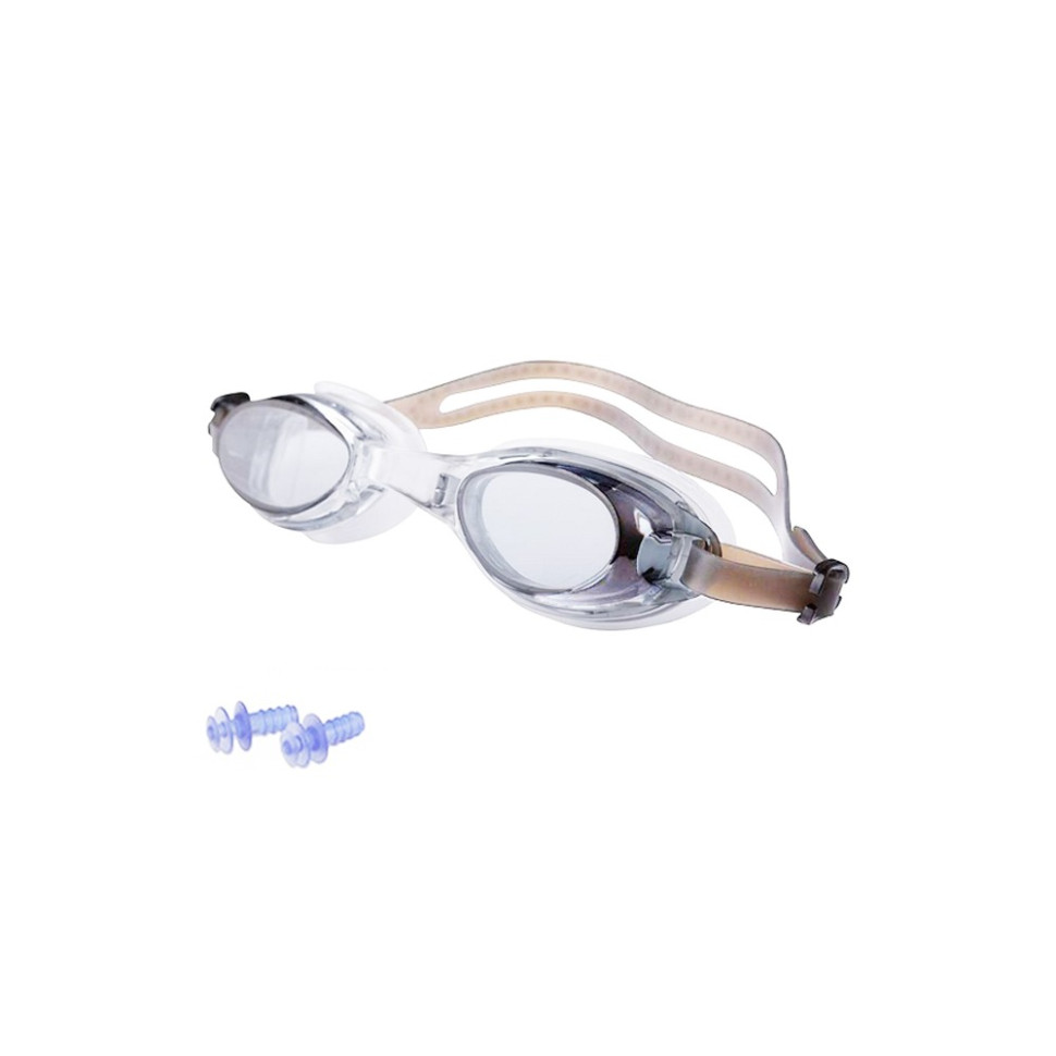 Окуляри для плавання Swim Goggles NE-PL-600-BG прозоро-сірі - гурт(опт), дропшиппінг 