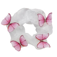 Дитяча резинка для волосся «Повітряний Метелик» 0303-848 рожева