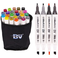 Набір скетч-маркерів 24 кольори BV800-24 у сумці