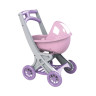 Коляска для ляльок з люлькою Doloni Toys 0121/04 Сіро-рожева - гурт(опт), дропшиппінг 