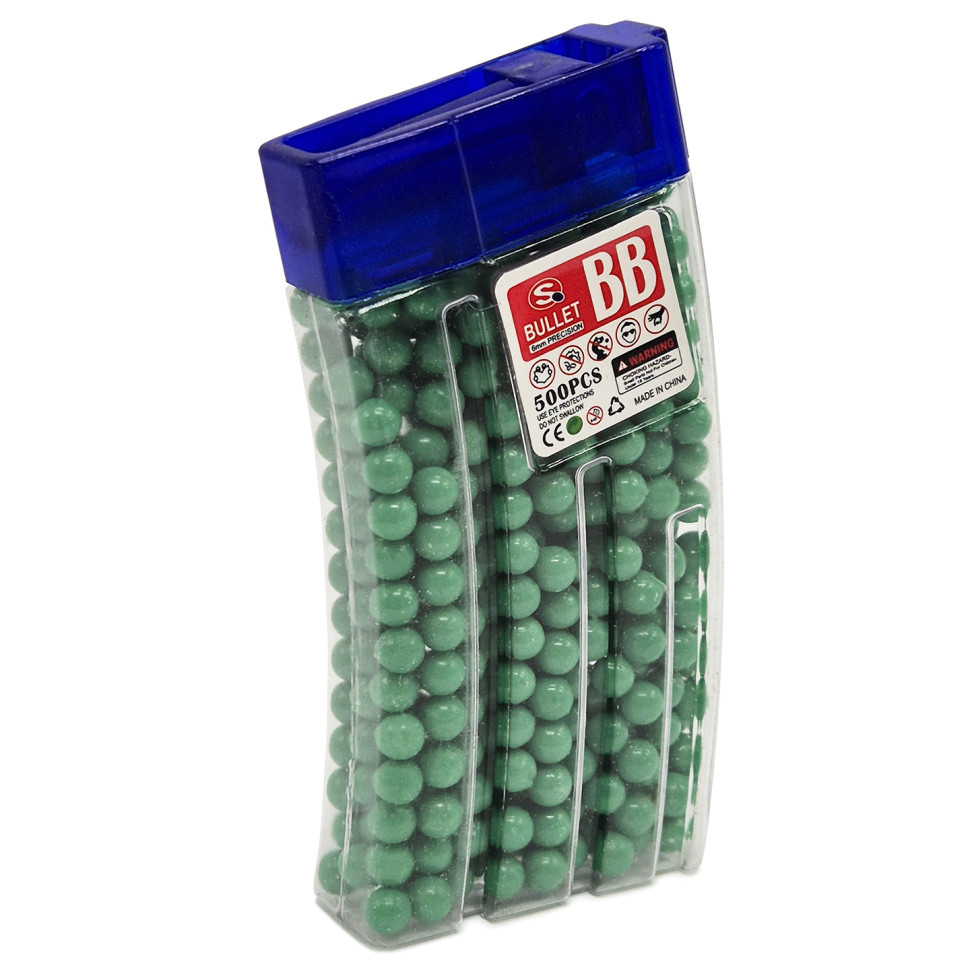 Кульки для дитячої зброї TD2023133(Green) пластик 6 мм, 500 шт - гурт(опт), дропшиппінг