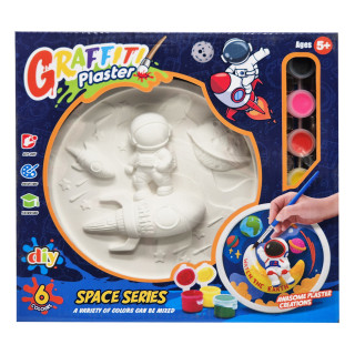 Набор для творчества Гипсовая раскраска "Space Series" MK5430-822 тарелка 16,5 см