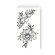 Набір тимчасових татуювань "Квіти з гілочкою" L-25 - гурт(опт), дропшиппінг 