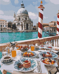 Картина за номерами. Art Craft Сніданок у Венеції 40х50 см 11229-AC