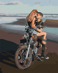 Картина по номерам "Любовь на берегу" Идейка KHO4832 40х50 см