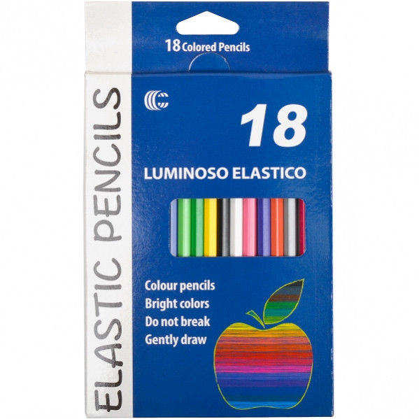 УЦІНКА! Олівець 18 кольорів Luminoso elastico 