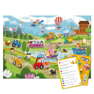 Детский виммельпазл "Чудо-транспорт" 300660, 60 элементов