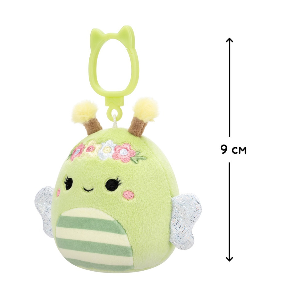 Мягкая игрушка на клипсе Пчелка Сибил Squishmallows SQCP00460, 9 см опт, дропшиппинг
