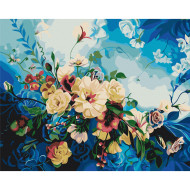 Картина по номерам "Цветы голубые" © Anna Steshenko Brushme BS53560 40x50 см