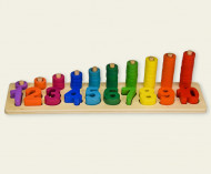 Дитяча розвиваюча іграшка з цифрами WD5936 дерев'яна