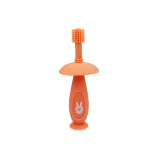 Силіконова зубна щітка Mumlove MGZ-0716 (Pink) з обмежувачем