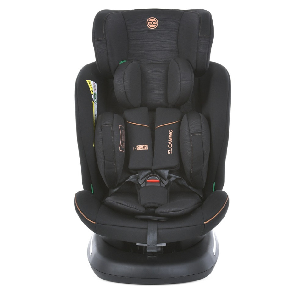 Автокресло I-CON ME 1117 Black Striped, группа 0+/1-2-3, isofix, поворот 360 опт, дропшиппинг