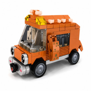 Детский конструктор Puppy Bus BB121E-B серии "Animal Bus", 110 деталей