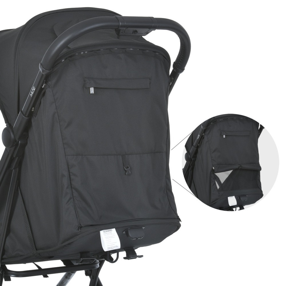 Коляска детская прогулочная MUSE ME 1118 Black опт, дропшиппинг