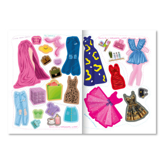 Книга-одевалка с наклейками "Stylish Girls" LS-03-03 серия "Dress Up"