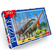 Пазл "Динозавры" Danko Toys C260-13-06, 260 эл.