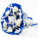 Букет з м'яких іграшок 5 ведмедиків 5290IT синій - гурт(опт), дропшиппінг 