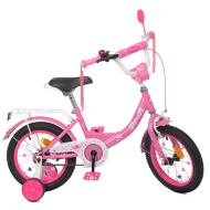 Велосипед дитячий PROF1 Y1411 14 дюймів, рожевий