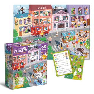 Детский виммельпазл "Городок профессий" 300662, 60 элементов