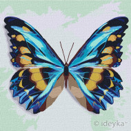 Картина по номерам Идейка "Голубая бабочка" 25х25 KHO4207