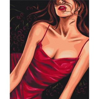 Картина по номерам "Соблазнительный красный" © Alla Berezovska Brushme BS53573 40х50 см