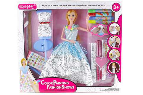 Кукла типа Барби с набором творчества 902 с аксессуарами