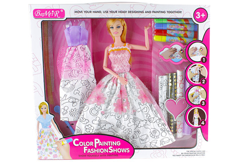 Кукла типа Барби с набором творчества 902 с аксессуарами