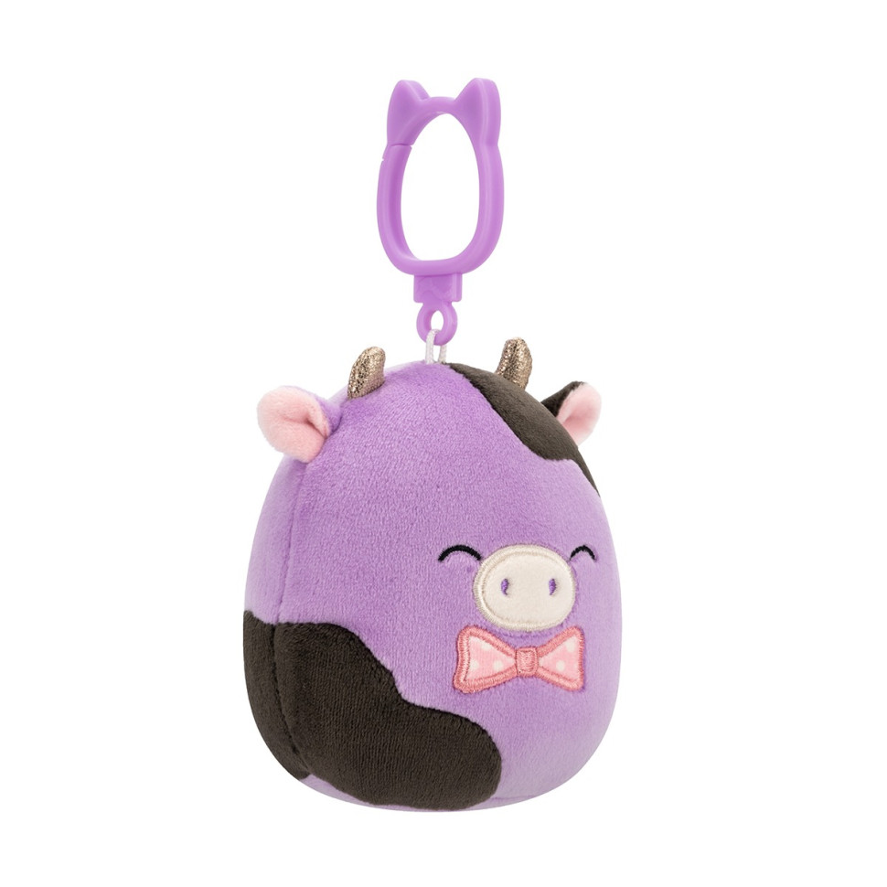 Мягкая игрушка на клипсе Коровка Олекси Squishmallows SQCP00463, 9 см опт, дропшиппинг