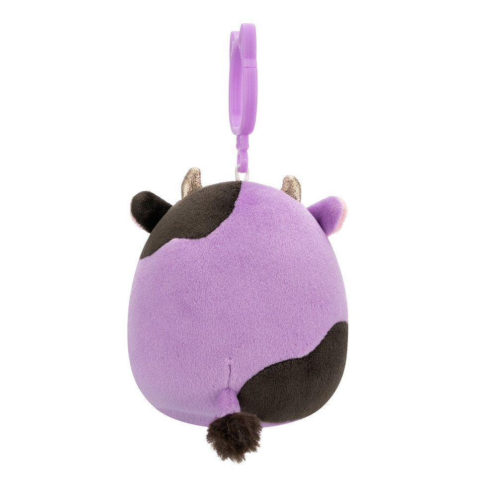 Мягкая игрушка на клипсе Коровка Олекси Squishmallows SQCP00463, 9 см опт, дропшиппинг