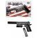 Дитячий пістолет на кульках "SIG Sauer 226" Galaxy G25A з ЛЦУ і глушником, метал, чорний - гурт(опт), дропшиппінг 