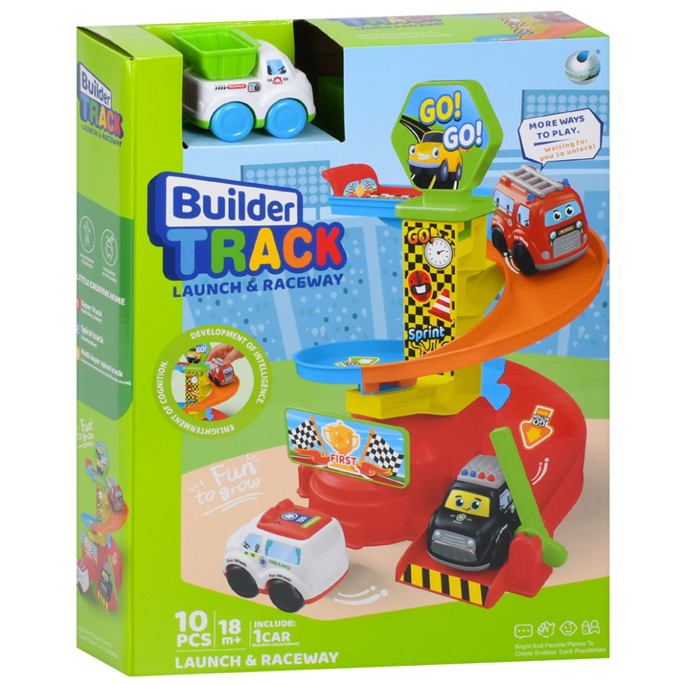 Детский игровой гараж-автотрек 099-1(White) машинка 7,5 см, 10 деталей опт, дропшиппинг