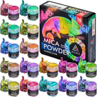 Перламутровый пигмент хамелеон Chameleon Mica Powder HM-001, 16 цветов