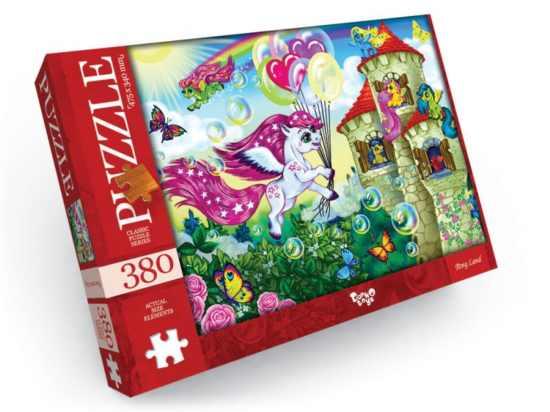 Пазл Pony Land Danko Toys C380-05-03, 380 ел. - гурт(опт), дропшиппінг 