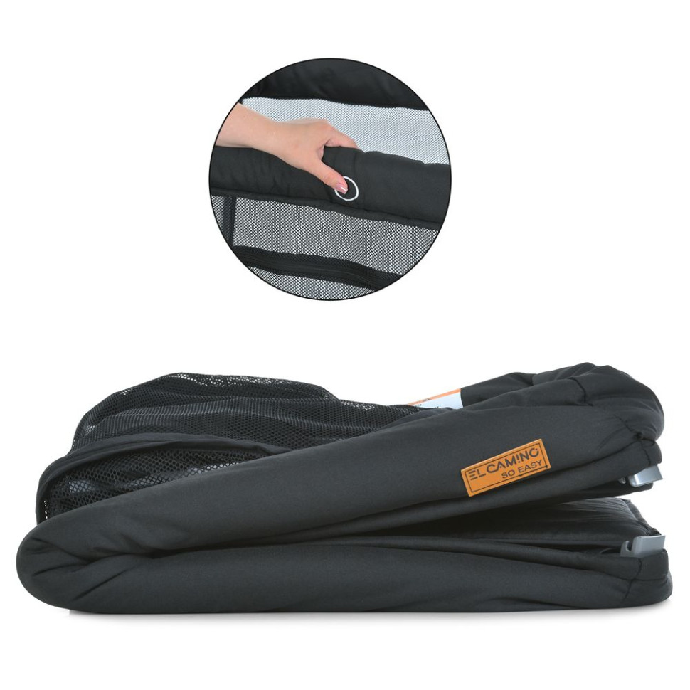 Кроватка-манеж 2 в 1 SO EASY ME 1194 Black, до 15 кг опт, дропшиппинг