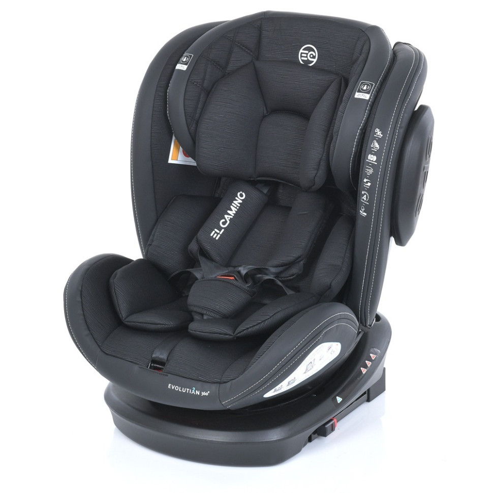 Автокресло EVOLUTION 2 360 ME 1045 Black Striped, Крепление ISOFIX опт, дропшиппинг