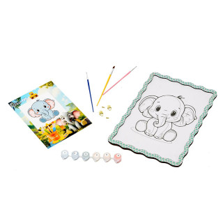 Детский набор для росписи по дереву "Слоник" Puz-22949 формат А4