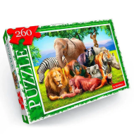 Пазл "Животные Африки" Danko Toys C260-13-07, 260 эл.