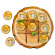 Деревянная настольная игра "Крестики-нолики" Ubumblebees (ПСД158) PSD158 зайчик и лисичка опт, дропшиппинг