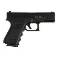 Детский пистолет на пульках "Glock 17" Galaxy G15+ металл с кoбурой,черный