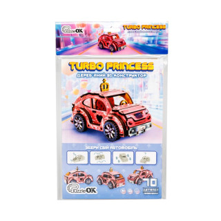 Деревянный 3D конструктор "Turbo Princess" Puz-00969, 70 деталей