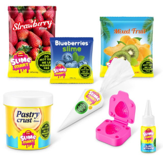 Игровой набор со слаймами "Фруктовый тарт" Slime Mart 15901E серии "Shopping Bag"